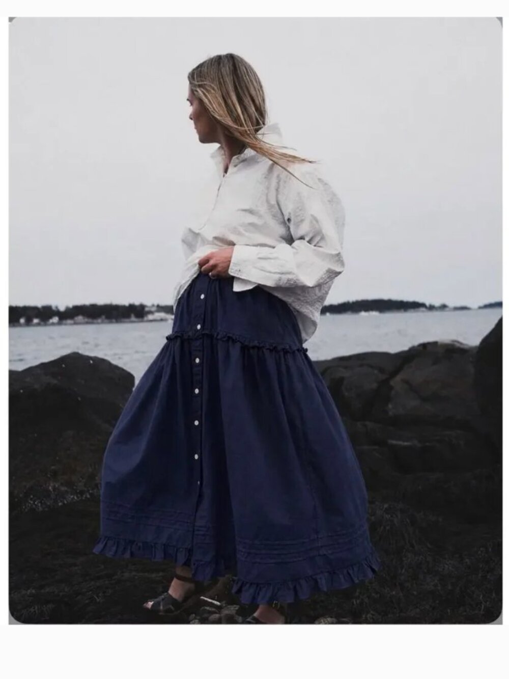NWT Rudy Jude Pillowcase Skirt in Salt XS - Picture 4 of 4
